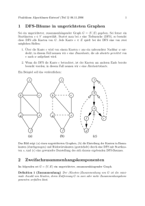 1 DFS-Bäume in ungerichteten Graphen 2