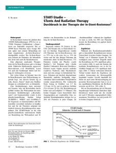 START-Studie ± STents And Radiation Therapy