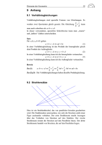 Formelsammlung Geometrie - Mathematik, Uni