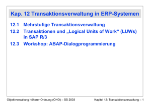 Kapitel 12: "Transaktionsverwaltung in ERP
