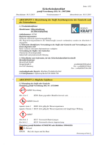 Sicherheitsdatenblatt - Sicherheitsdatenblätter Bernd Kraft GmbH