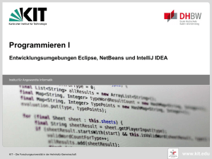 Programmieren I - IDE - KIT