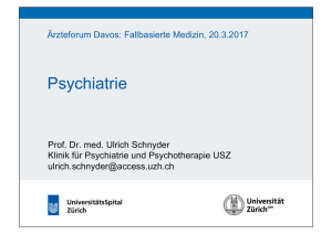 Psychiatrie - Davos Congress