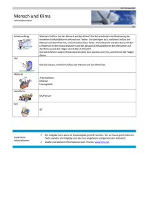 Mensch und Klima