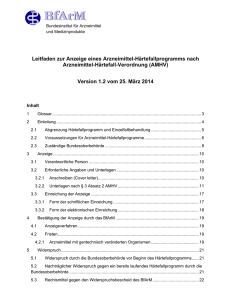 1. Gemeinsame Bekanntmachung zur Anzeige nach § 3