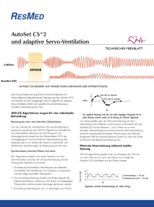 AutoSet CS™2 und adaptive Servo-Ventilation