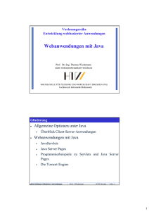 Webanwendungen mit Java