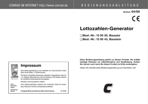 Lottozahlen-Generator - www.produktinfo.conrad.com