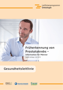 Früherkennung von Prostatakrebs – Gesundheitsleitlinie