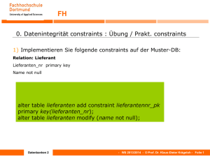 Lösungen Übungsaufgaben aktuell