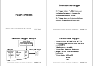 Trigger - Datenbanken