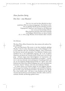 Hans Joachim Störig Die Zeit – eine Illusion?