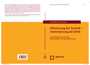 Ethisierung der Technik – Technisierung der Ethik