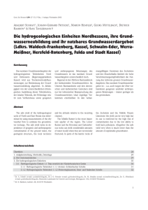 hydrogeologischen Einheiten Nordhessens