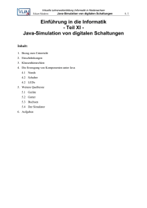 Java-Simulation von digitalen Schaltungen