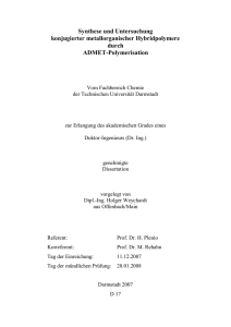 Synthese und Untersuchung konjugierter - TUprints