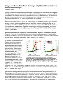 Analyse von Wolken-Klima-Wechselwirkungen mit globalen