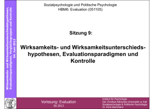 vergleichenden Evaluation - Christian-Albrechts