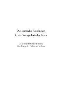 Die Iranische Revolution in der Waagschale des Islam