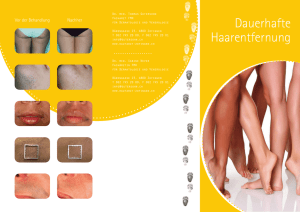 Dauerhafte Haarentfernung - Dermatologische Praxis Zofingen