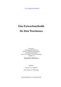 Eine Entwurfsmethodik für Data Warehouses