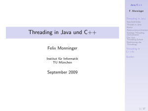 Threading in Java und C++