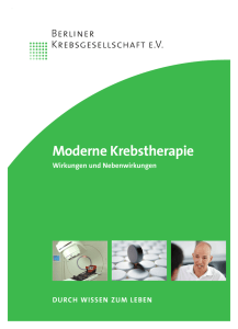 Moderne Krebstherapie - Berliner Krebsgesellschaft