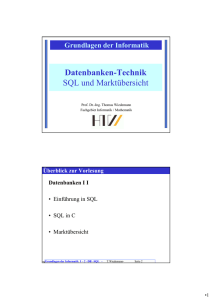 SQL und Marktübersicht