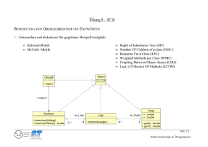 Bewertung von objektorientierten Entwürfen