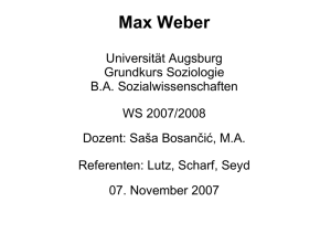 Max Weber - Universität Augsburg
