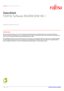 Datenblatt: FUJITSU Software BS2000 JENV V8.1
