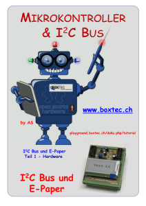 I2C Bus und E-Paper