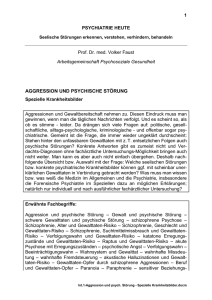 aggression und psychische störung