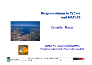 Programmieren in C/C++ und MATLAB - Christian