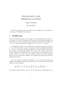 Mathematische Logik