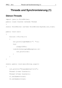 Threads und Synchronisierung (1)