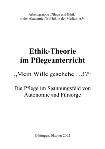 Pflege und Ethik