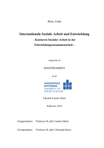 Internationale Soziale Arbeit und Entwicklung