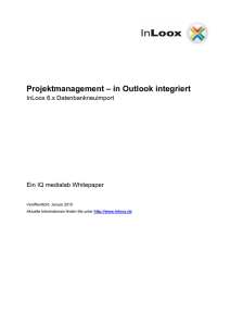 Projektmanagement – in Outlook integriert