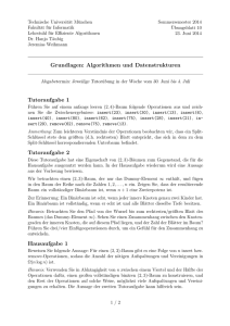 Übungsblatt 10 - Lehrstuhl für Effiziente Algorithmen