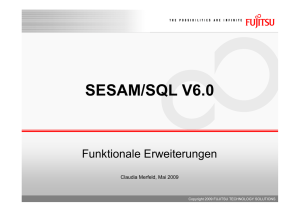 Präsentation: SESAM/SQL V6.0