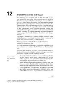 12 Stored Procedures und Trigger