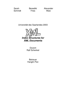 Index Structures for XML Documents