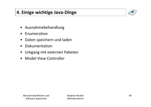 4. Einige wichtige Java