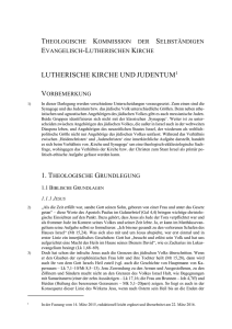 LUTHERISCHE KIRCHE UND JUDENTUM