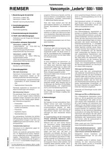 RIEMSER Vancomycin ,,Lederle`` 500/