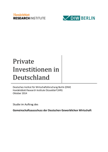 Private Investitionen in Deutschland