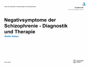 Negativsymptome der Schizophrenie