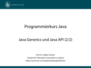 Programmierkurs Java - Universität zu Lübeck
