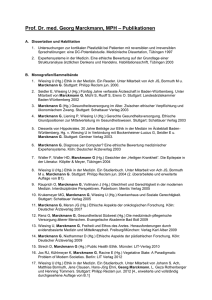 Publikationsverzeichnis von Georg Marckmann